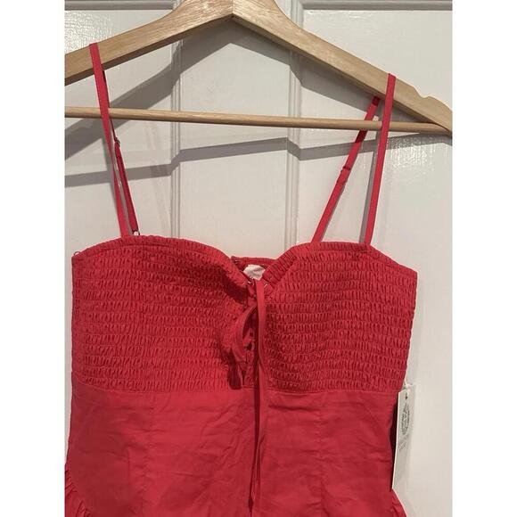 Tuckernuck Hyacinth House Watermelon Pink Serafina Midi Dress NWT XXS 2XS - Picture 3 of 5